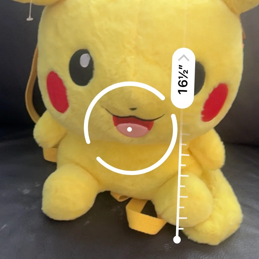 Pokemon Pikachu Yellow Plush Backpack